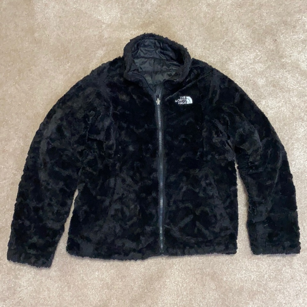 The North Face, Girls size M, reversible coat